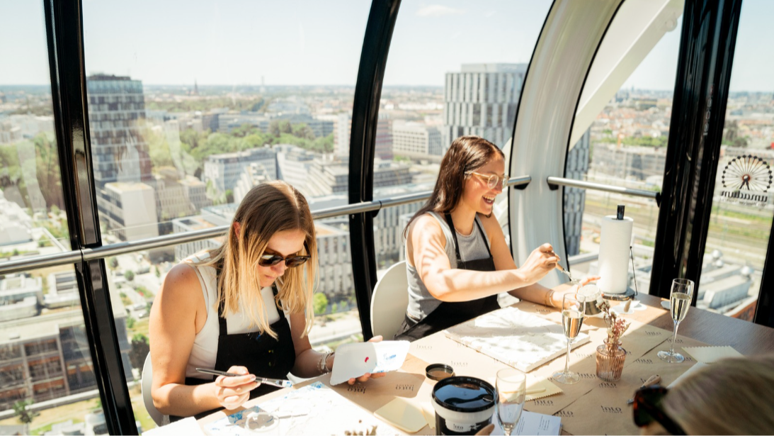 Paint & Ride München | Malen im Riesenrad mit Prosecco