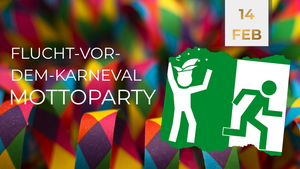 Flucht-vor-dem Karneval-Tanzparty