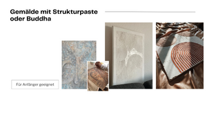 Kunst-Workshop in Dresden: Gemälde mit Strukturpaste