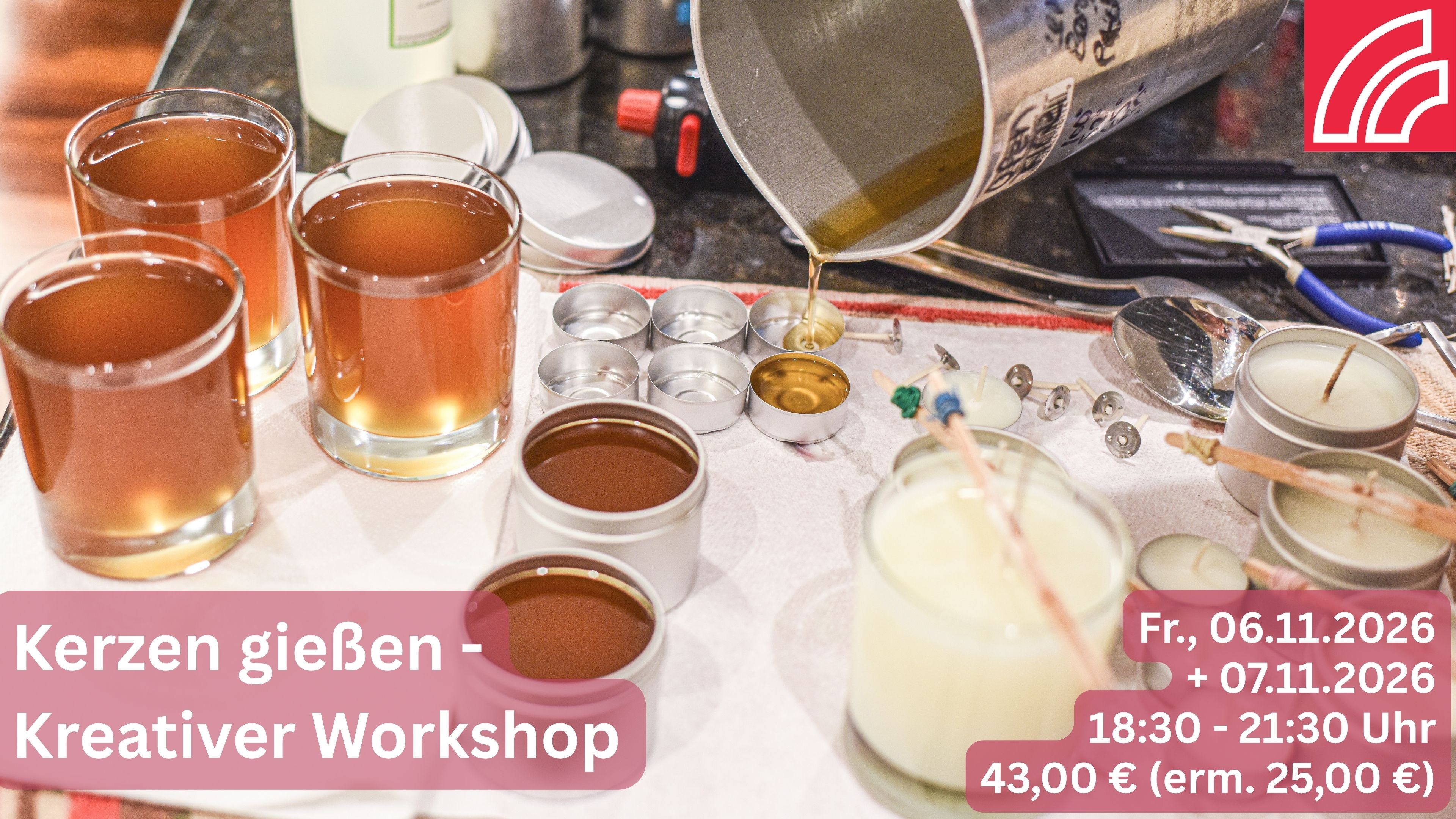 Kerzen gießen - Kreativer Workshop