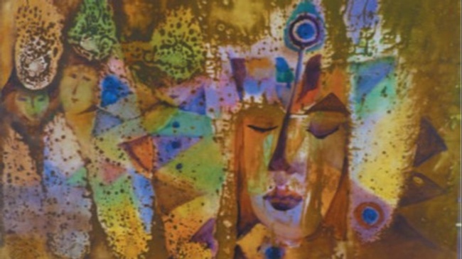 Kunst im Gericht: Elfriede Fulda - Malerei - Geheimnisse in Natur und Zivilisation