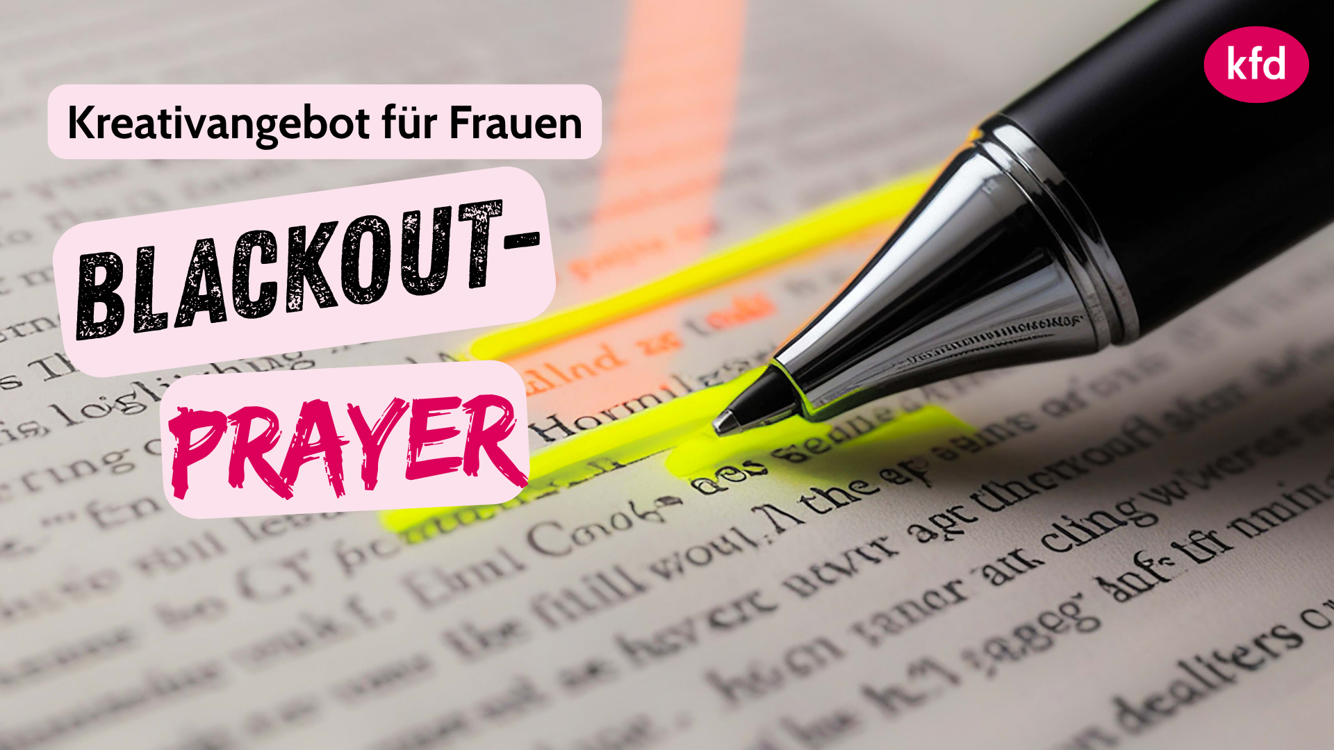 BlackOutPrayer: Christliches Kreativangebot für Frauen