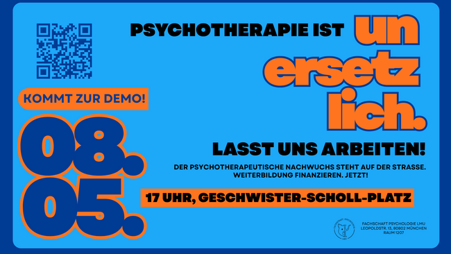 Demonstration: PSYCHOTHERAPIE IST UNERSETZLICH