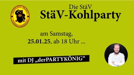 Die StäV Kohlpartys 2025 mit DJ KÖNIG