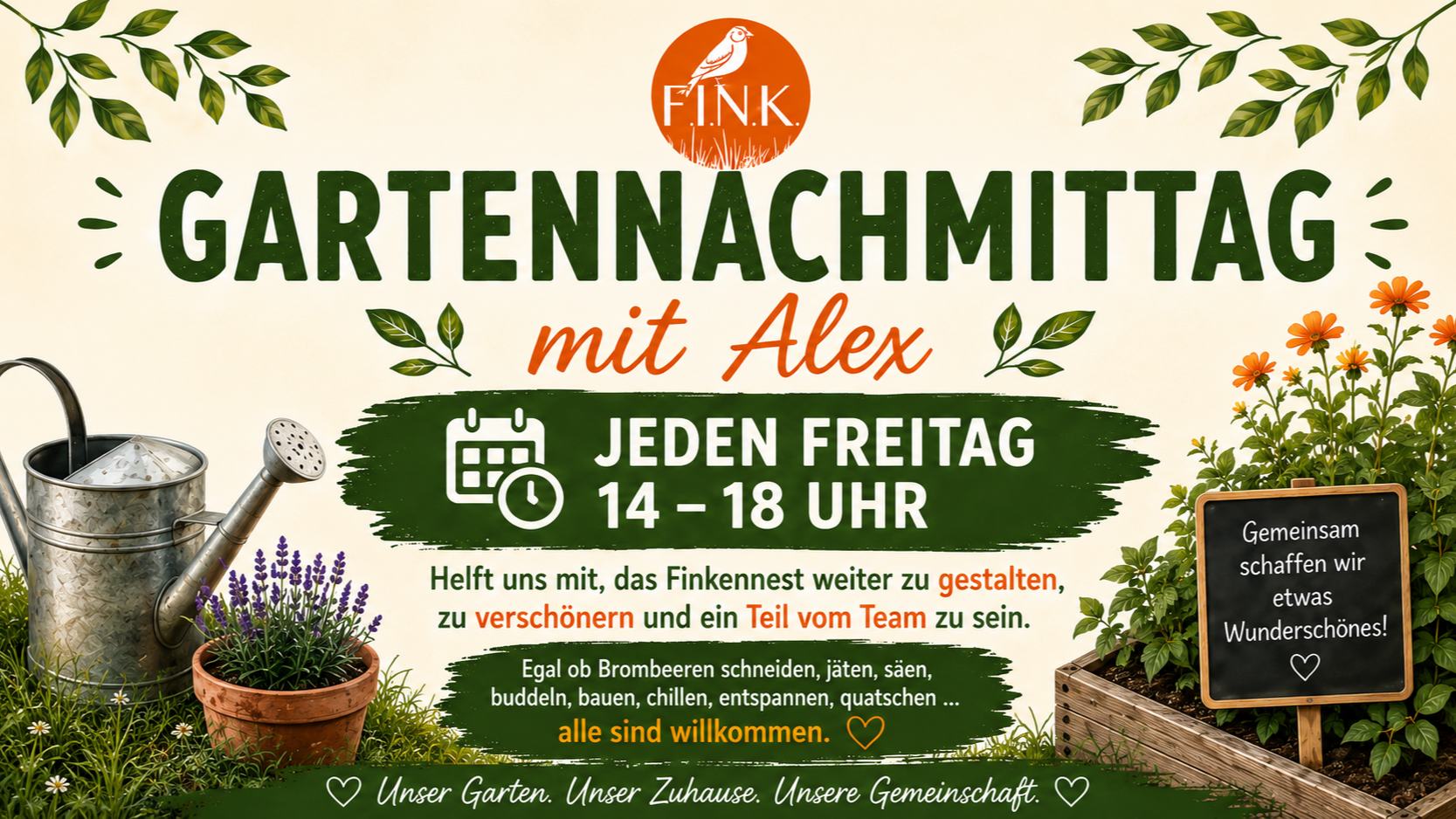 Gartennachmittag im Finkennest Köln-Vogelsang