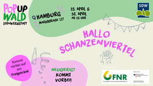 Hallo Schanzenviertel! Einweihungsfeier PopUp Wald Lernwerkstatt