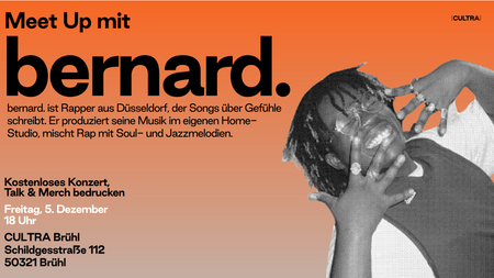 Konzert, Talk & Merch-Druck: Meet Up mit bernard.