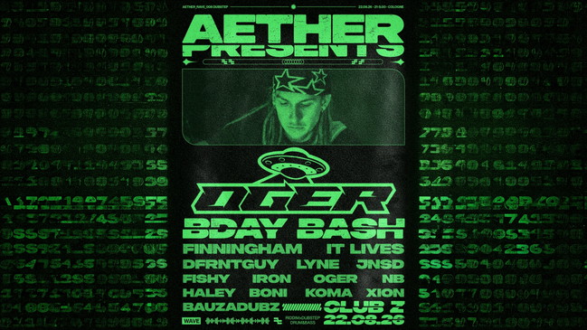 AETHER_BASS PRES.: AETHER_RAVE_008 - OGER BDAY BASH - RIDDIMxDUBSTEPxDNB EDITION