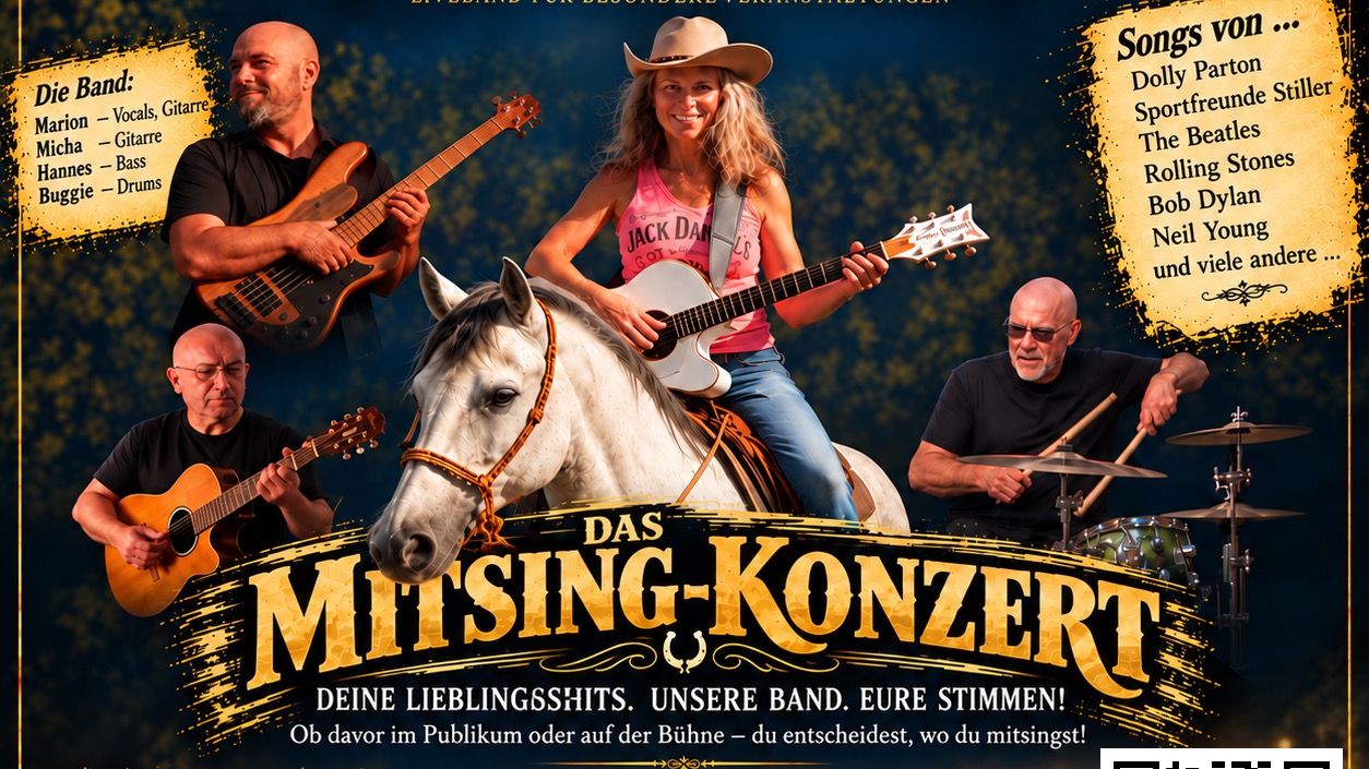 Mitsing-Konzert mit der Band The Rollin’ Horses