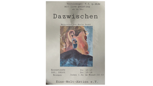 Vernissage Merle Renkl "Dazwischen" am 9.5. von 13-18 Uhr in der EWA, 16 Uhr Live Painting