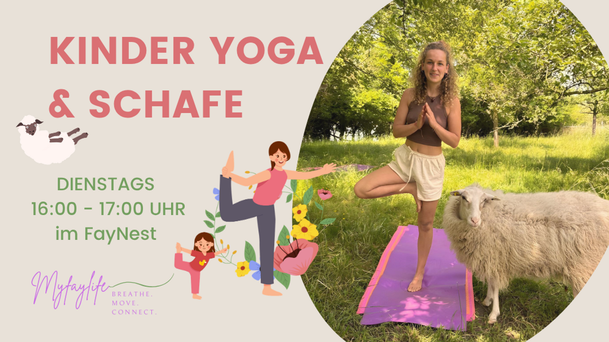 Kinder Yoga & Schafe