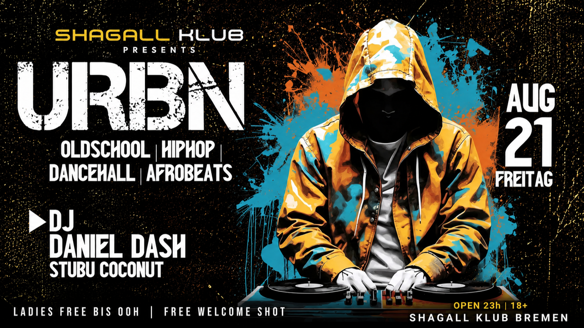 Titelbild der Veranstaltung URBN NIGHT - OLDSCHOOL HIP HOP