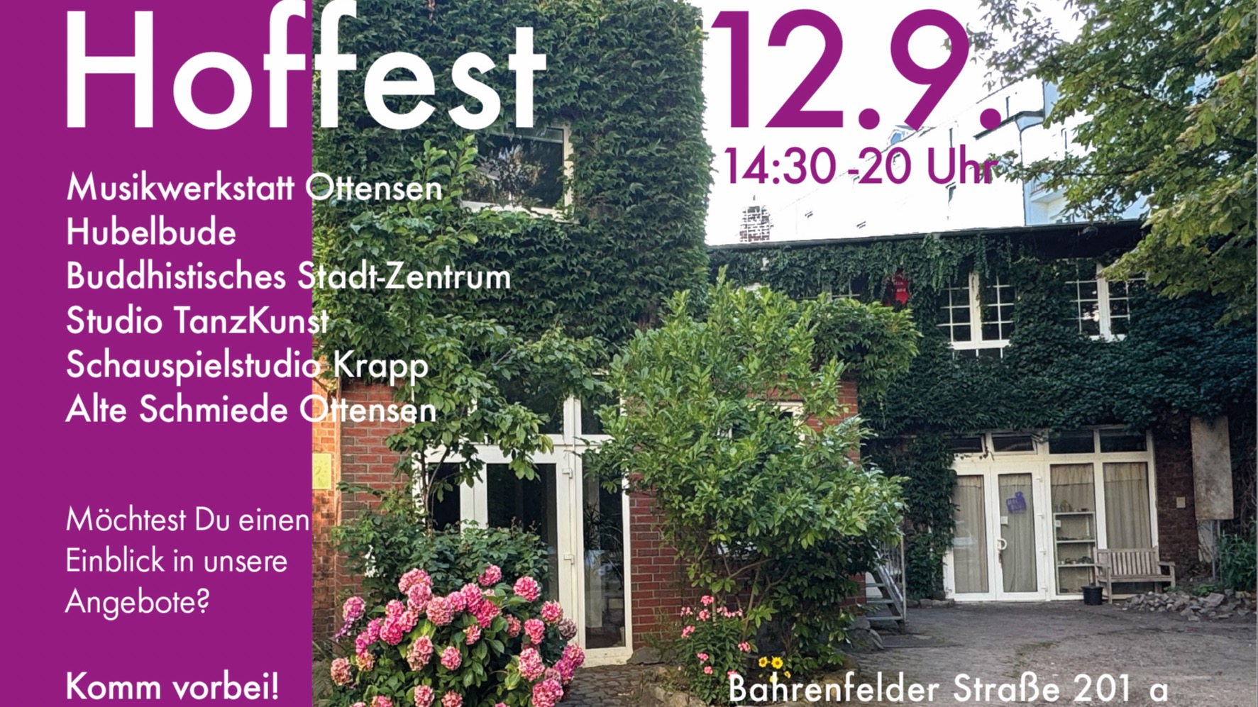 Hoffest Hofgemeinschaft Bahrenfelder Strasse 201a am 12.9.2026