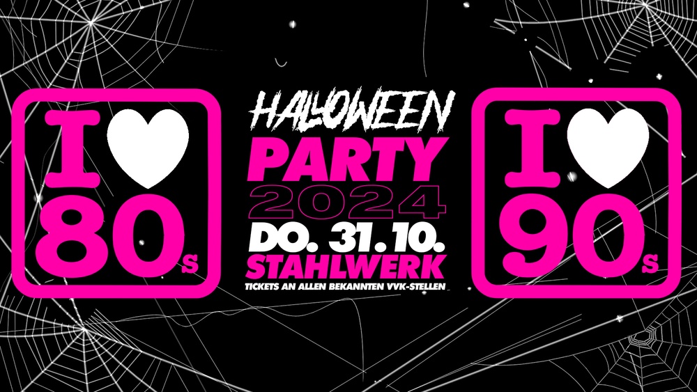 I LOVE 80’s & I LOVE 90’S HALLOWEEN PARTY