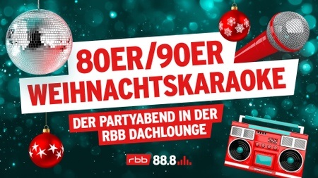 Weihnachtskaraoke mit rbb 88.8 im Studio 14
