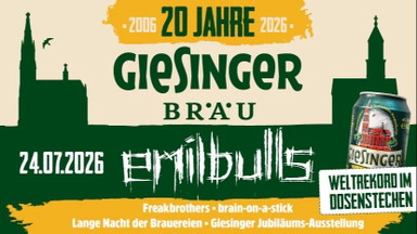 20 Jahre Giesinger Bräu – Open Air mit Emil Bulls