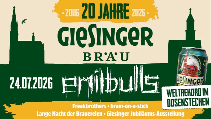 20 Jahre Giesinger Bräu – Open Air mit Emil Bulls