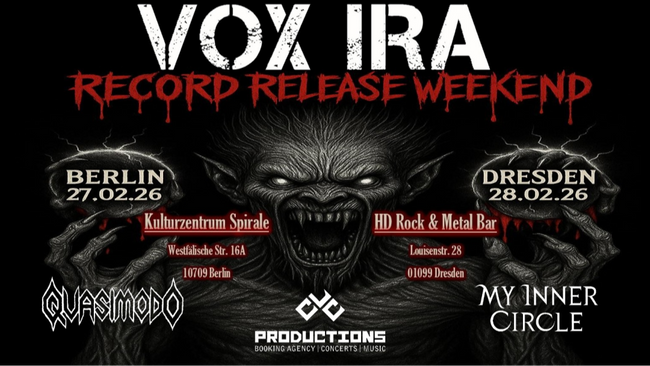 RECORD RELEASE WEEKEND | Vox Ira + My Inner Circle