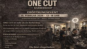 One Cut Barbershop - Eröffnungsparty