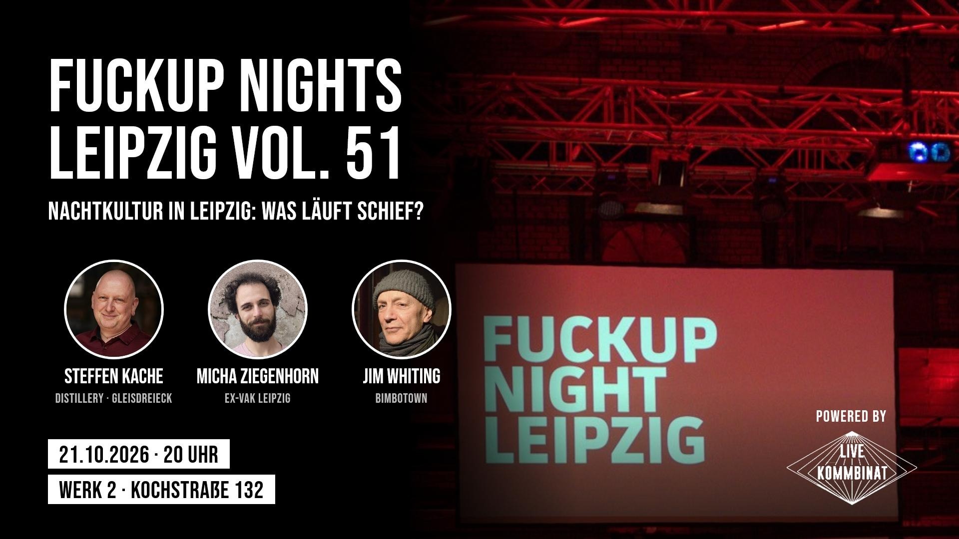 FuckUp Night Leipzig - Sonderedition Clubkultur