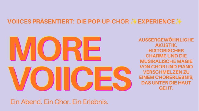 MORE VOIICES - Ein Abend. Ein Chor. Ein Erlebnis.