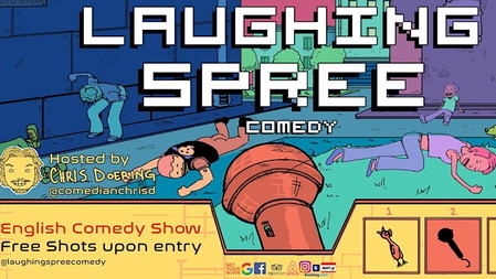 Laughing Spree Comedy 9 year anniversary Showcase: English Comedy on a BOAT (with FREE SHOTS)