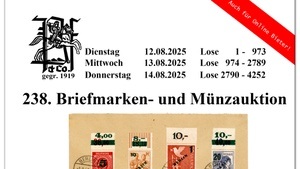 238. Karl Pfankuch Auktion für Briefmarken und Münzen