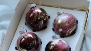 Alcohol ink Christmas Special Leipzig