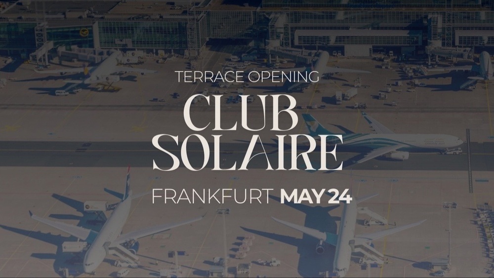 Open Air | Club Solaire at Frankfurt Airport T2 - Terrace Opening