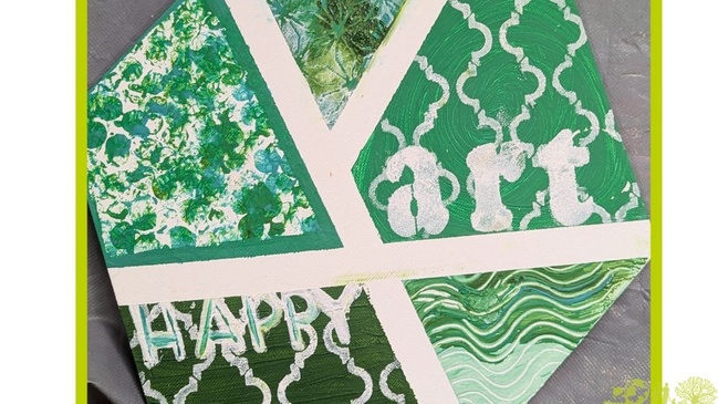 Happy Acrylic Art