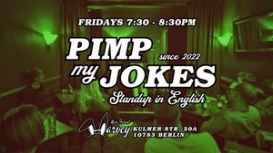 Pimp My Jokes: Interactive Stand-Up in English Fridays at Mein Freund Harvey