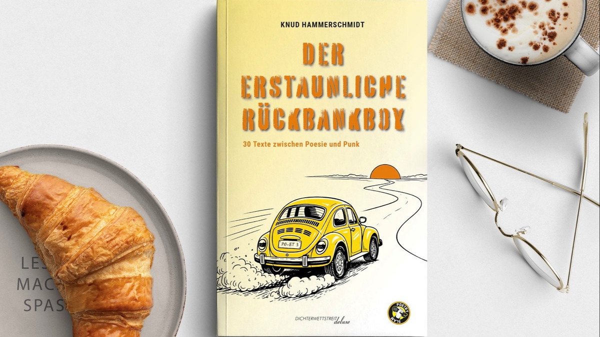 Titelbild der Veranstaltung Live gelesen - Der erstaunliche Rückbankboy / 30 Texte zwischen Punk & Poesie