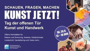 Tag der offenen Tür  für Kunst und Handwerk