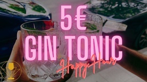 5€ Gin Tonic Happy Hour im Korkenzieher