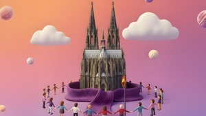 🧣 Menschenkette für Kinderrechte – Wir wickeln den längsten Schal Deutschlands um den Kölner Dom!