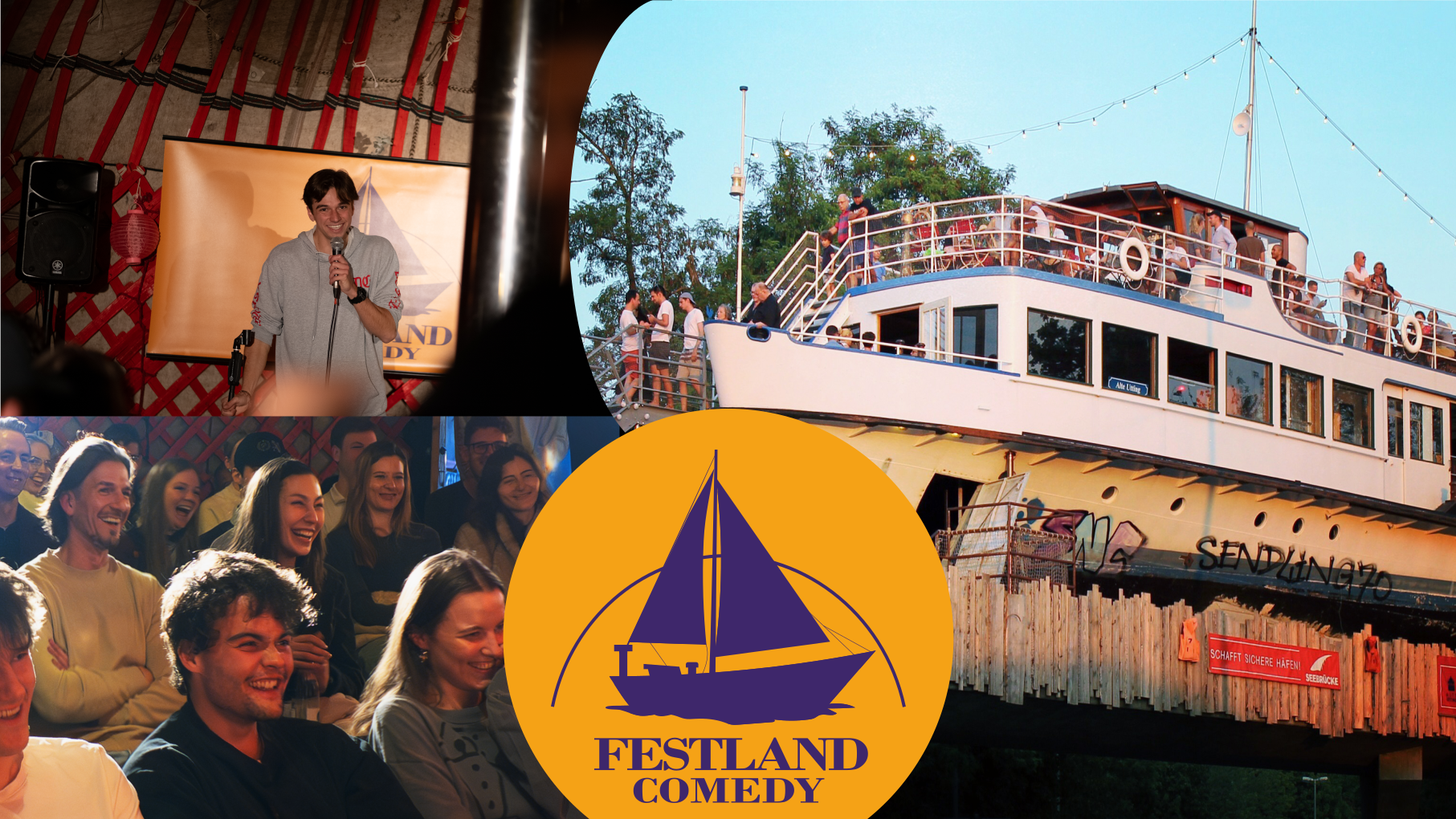 Open Air/Indoor: Festland Comedy - Stand Up Comedy beim Schiff!