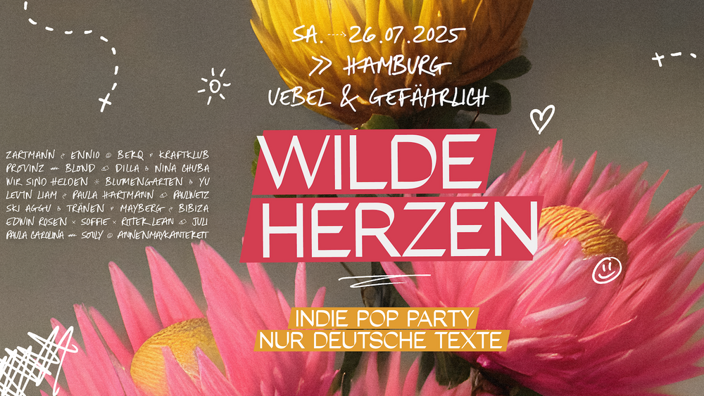 Wilde Herzen + Peinlo Pop Party • Uebel & Gefährlich • Hamburg