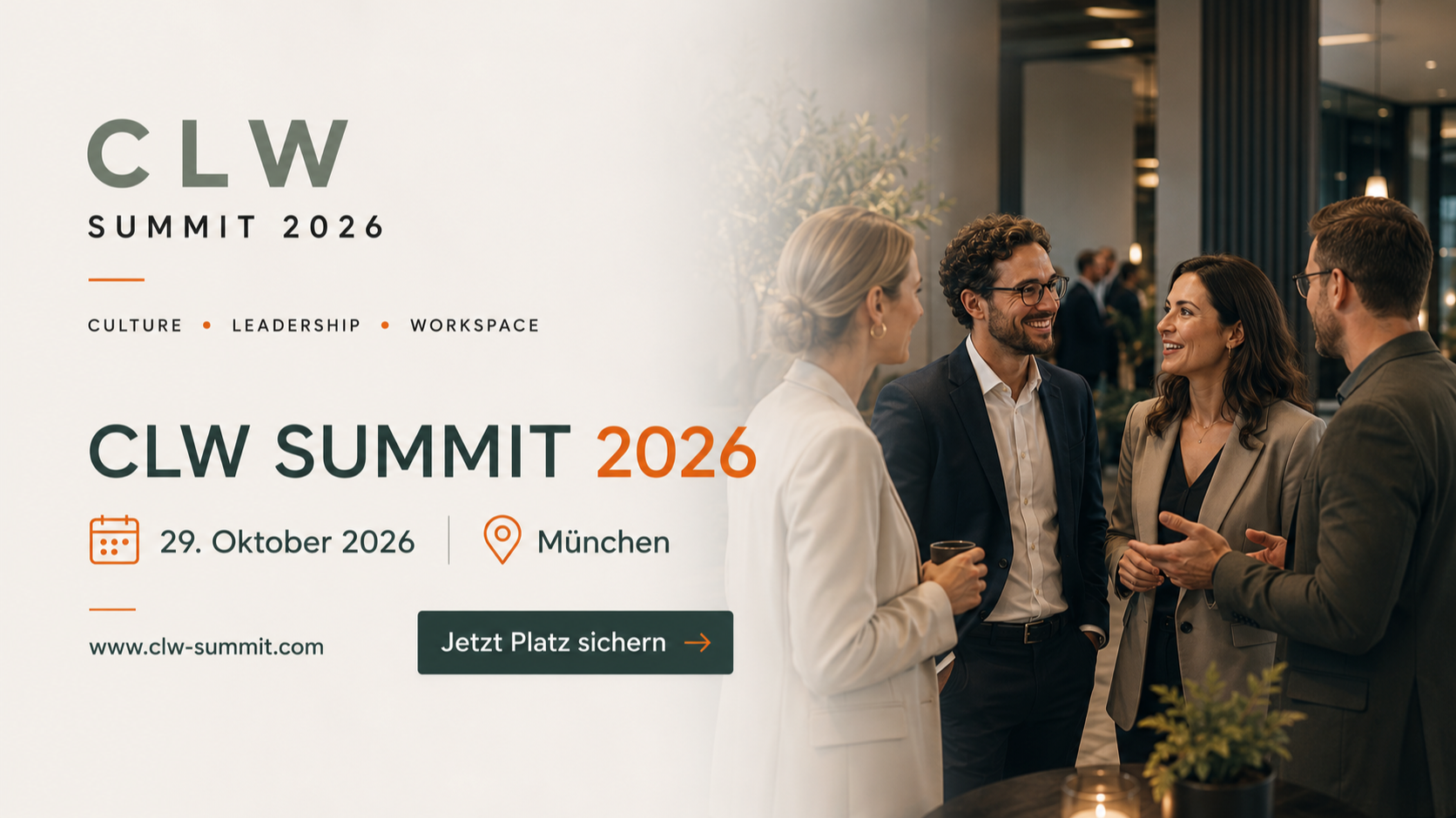CLW Summit 2026 – Culture, Leadership Workspaces
