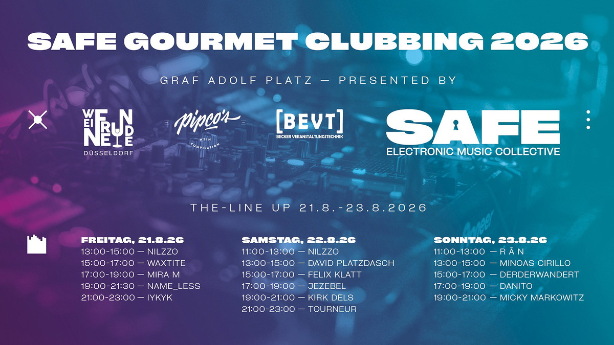 Titelbild der Veranstaltung SAFE Gourmet Clubbing 2026
