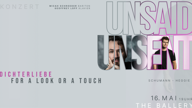 UNSAID / UNSENT: Micah Schroeder & Geoffrey Loff live in Berlin