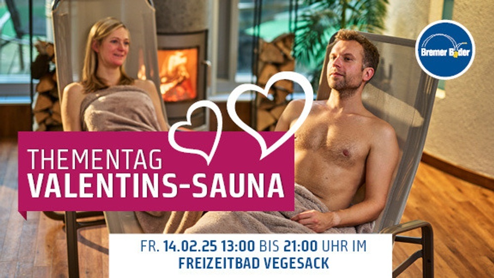 Thementag "Valentins-Sauna" im Freizeitbad Vegesack