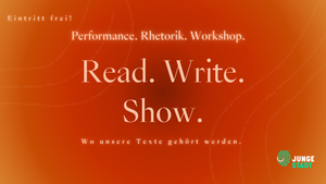 Workshop: Performance & Rhetorik | Read. Write. Show.