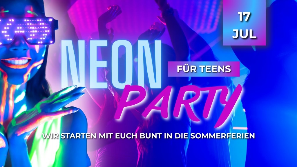Neonparty für Teens