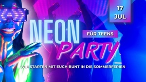 Neonparty für Teens