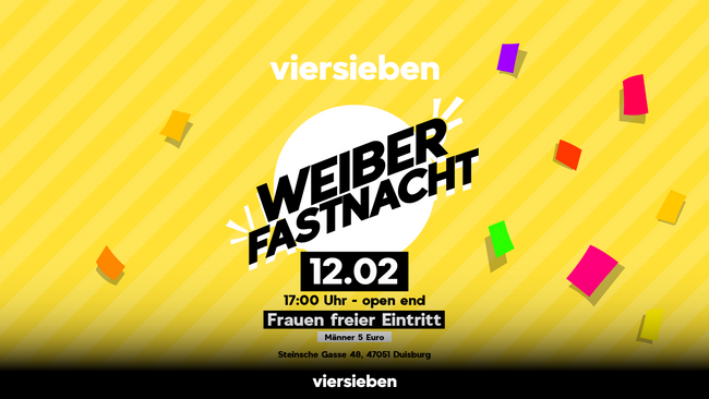 Weiberfastnacht im viersieben • 12.02