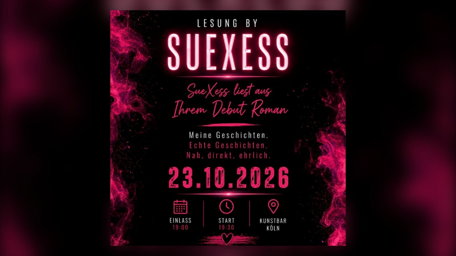 Buchvorstellung & Lesung – by SueXess