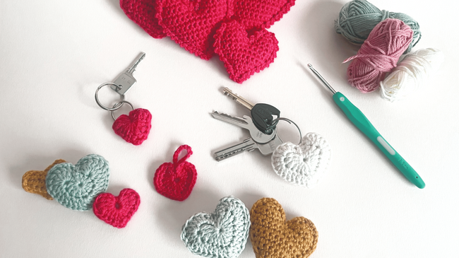 Create & Yap – Valentinstags-Herzen häkeln 💕