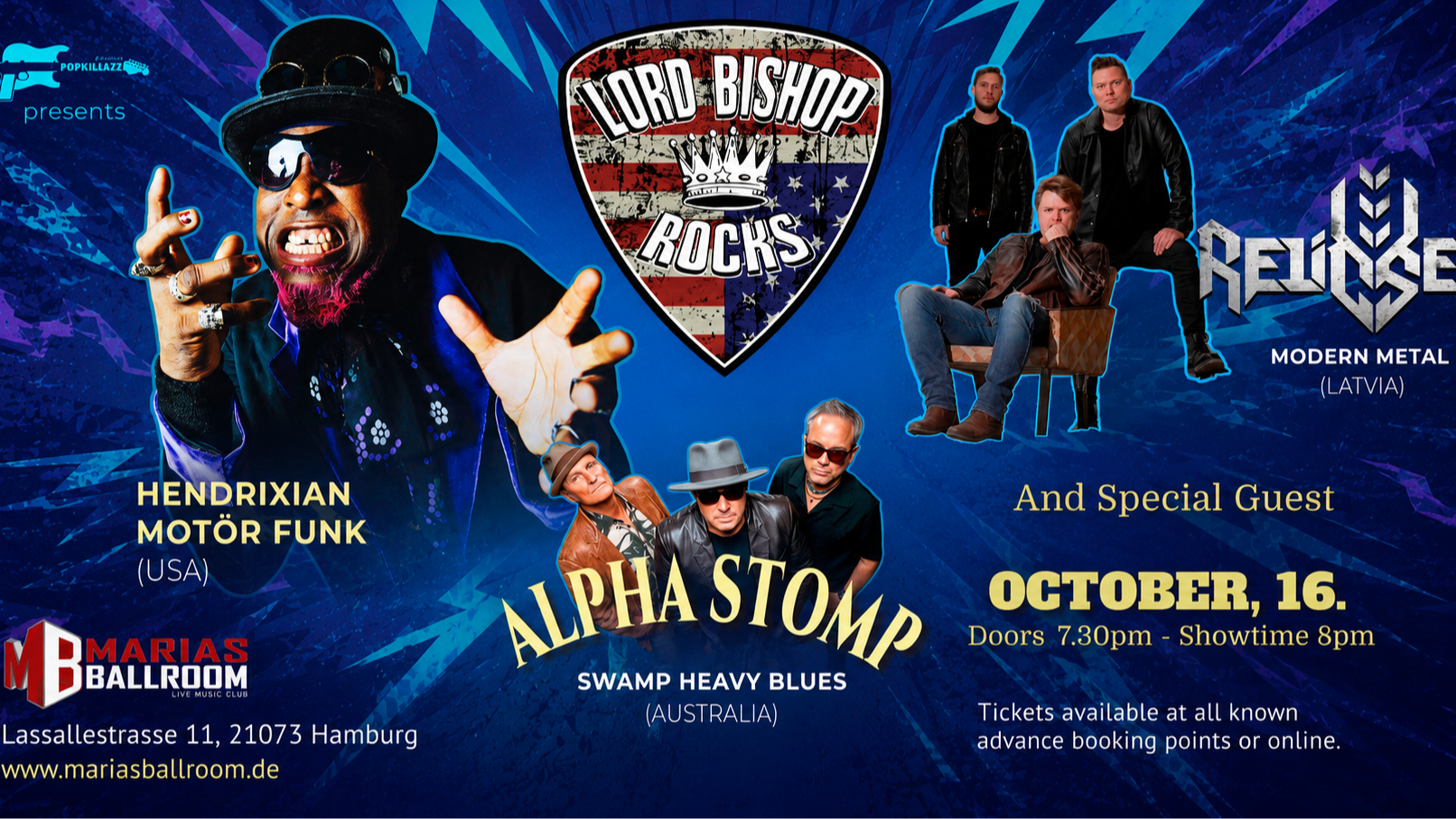 Lord Bishop Rocks - The Musicall Smash Up Festival 2026 + Alpha Stomp + Relicseed + Eve of Alana
