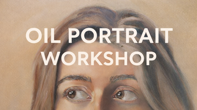Workshop oil portrait painting