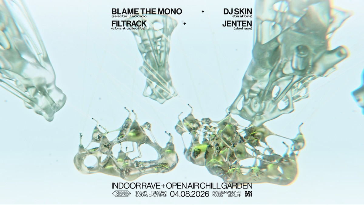 Titelbild der Veranstaltung encore.une.fois / INDOOR RAVE + OPEN AIR CHILL GARDEN